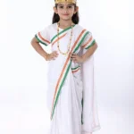 Indian fancy dress for girls Bharat Mata saree costume with custom stitching