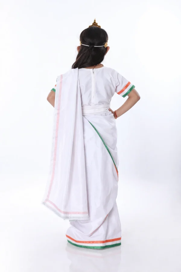 Indian fancy dress for girls Bharat Mata saree costume with custom stitching