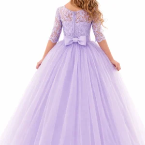Princess fancy dress for girls with custom stitching and bridal tailoring design