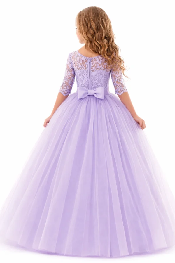 Princess fancy dress for girls with custom stitching and bridal tailoring design