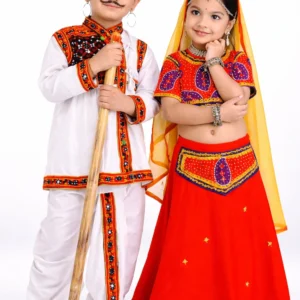 Rajasthani fancy dress for kids traditional costume with custom stitching