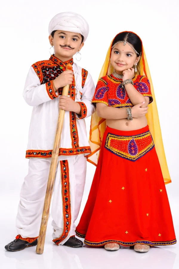 Rajasthani fancy dress for kids traditional costume with custom stitching