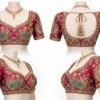 360 view of Aari embroidery bridal blouse