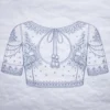Aari blouse back tracing design with dori pattern