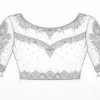 Front blouse Aari design paper tracing