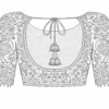 Aari blouse back tracing design for embroidery