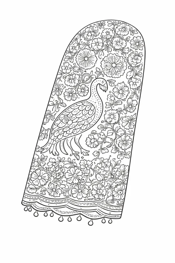 Sleeve Aari design tracing for Maggam work