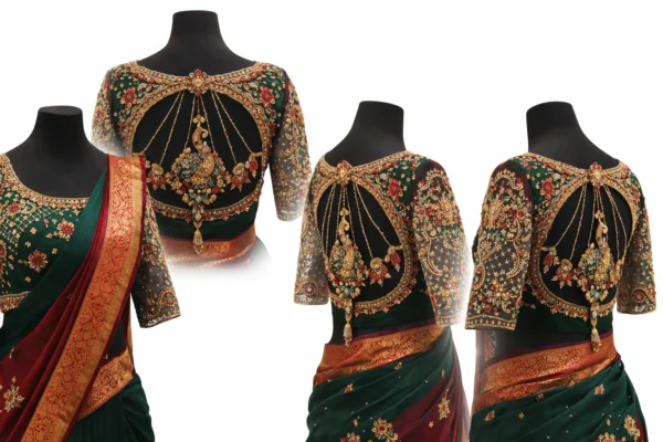 Latest Bridal Blouse Aari Design 2027 360 View