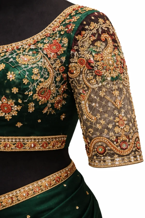 Heavy Maggam Work Blouse Chennai Tailoring Sleeve