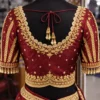 Back side bridal blouse Aari embroidery design