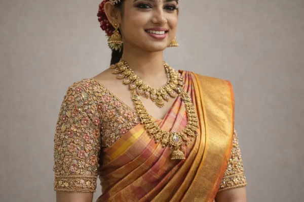 Heavy Maggam Work Bridal Blouse Design