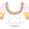 Aari blouse front paper tracing design for embroidery