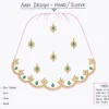 Sleeve paper tracing Aari embroidery design