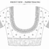 Printable Aari design paper tracing for bridal blouse embroidery