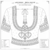 Back neck JR monogram blouse tracing for Maggam work