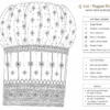 Hand sleeve paper tracing design for bridal puff sleeve Aari blouse