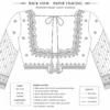 Back neck paper tracing pattern for Maggam work bridal blouse