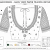Back neck tracing pattern for maggam work bridal blouse