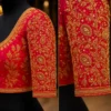 Heavy bridal sleeve Aari embroidery with paisley maggam work design