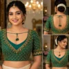 Luxury Fish Scale Bridal Aari Work Blouse Design Every Bride Will Save