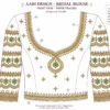 Front Paper Tracing Design for Bridal Aari Blouse