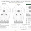 Sleeve paper tracing Aari embroidery design