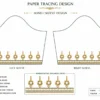 Hand sleeve tracing pattern for Aari blouse embroidery