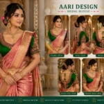360 degree bridal Aari blouse design with customized JR back work