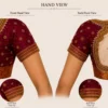 Premium sleeve Aari embroidery and Maggam work bridal blouse design