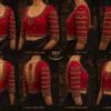 360 Degree Red Bridal Aari Blouse Wedding Collection