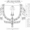 Back neck maggam work blouse tracing for bridal embroidery