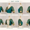 Luxury Bridal Aari Blouse Design Complete 360 Degree Product View