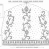 Bridal sleeve embroidery paper tracing pattern for Aari work artisans