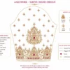 Sleeve tracing design for temple motif Aari embroidery work