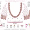 Front Paper Tracing Design for Bridal Aari Embroidery Blouse
