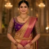 Bridal Emerald Green Aari Blouse Front View with Pearl and Stone Embroidery