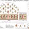 Heavy Maggam Work Sleeve Design with Kundan Stones and Pearl Embroidery paper tracing
