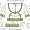 Back Paper Tracing Design for Bridal Maggam Work Blouse