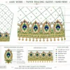 Sleeve Paper Tracing Design for Peacock Aari Embroidery Work