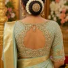 Designer Bridal Aari Blouse back neck design with premium Maggam Work embroidery