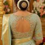 Designer Bridal Aari Blouse back neck design with premium Maggam Work embroidery