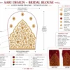 Sleeve Paper Tracing Design for Bridal Aari Embroidery and Maggam Work
