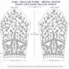 Murugan Aari Blouse Sleeve Design with Floral Embroidery Beads and Traditional Maggam Work paper tracing