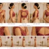 360 Degree View of Pink Bridal Aari Work Blouse with Traditional Silk Saree