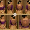 360 Degree View of Premium Bridal Aari Blouse with Traditional Maggam Work