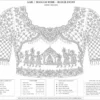 Front paper tracing design for bridal Aari embroidery blouse