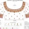 Front Neck Aari Design Paper Tracing Pattern for Bridal Blouse Embroidery