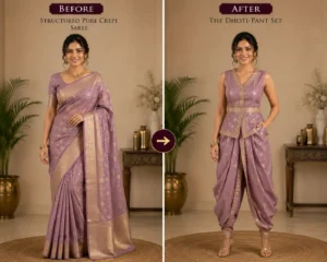 Custom Saree to Dhoti-Pant Set Conversion