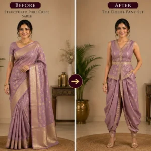 Custom Saree to Dhoti-Pant Set Conversion