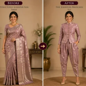 Custom Saree to Jodhpur/Breeches Set Conversion